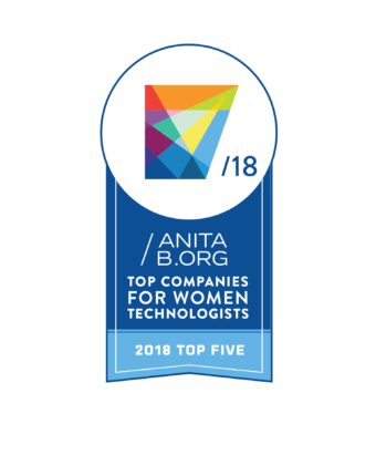 The blue Top Companies Top Five badge